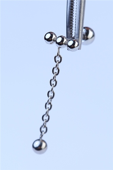 Üç Top Sallantı Silver Piercing