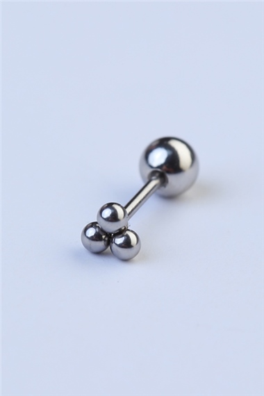 Üç Top Silver Piercing