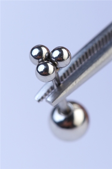 Üç Top Silver Piercing