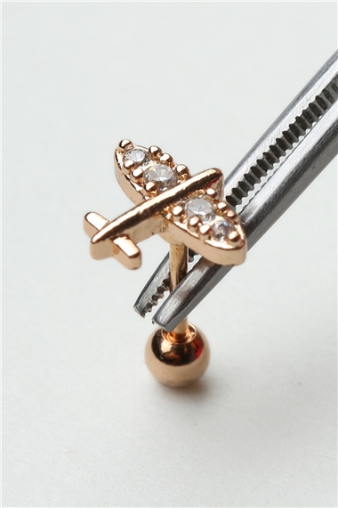 Uçak Model Rose Gold Piercing