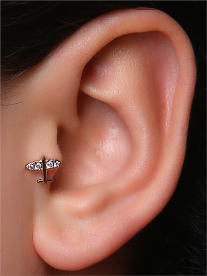 Uçak Model Rose Gold Piercing