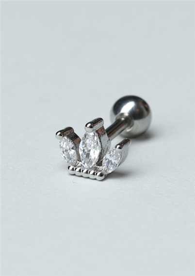 Üçlü Markiz Silver Piercing