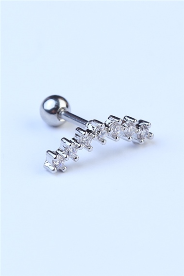 Yedili Arc Silver Piercing