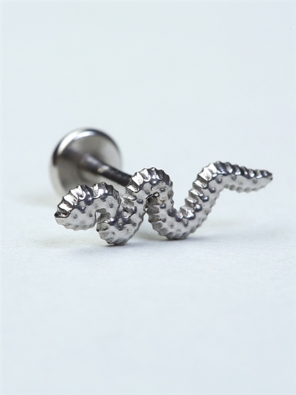 Yılan Model Silver Piercing