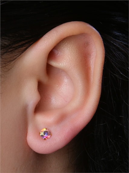 Yuvarlak Rainbow Gold Piercing