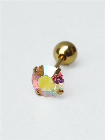 Yuvarlak Rainbow Gold Piercing