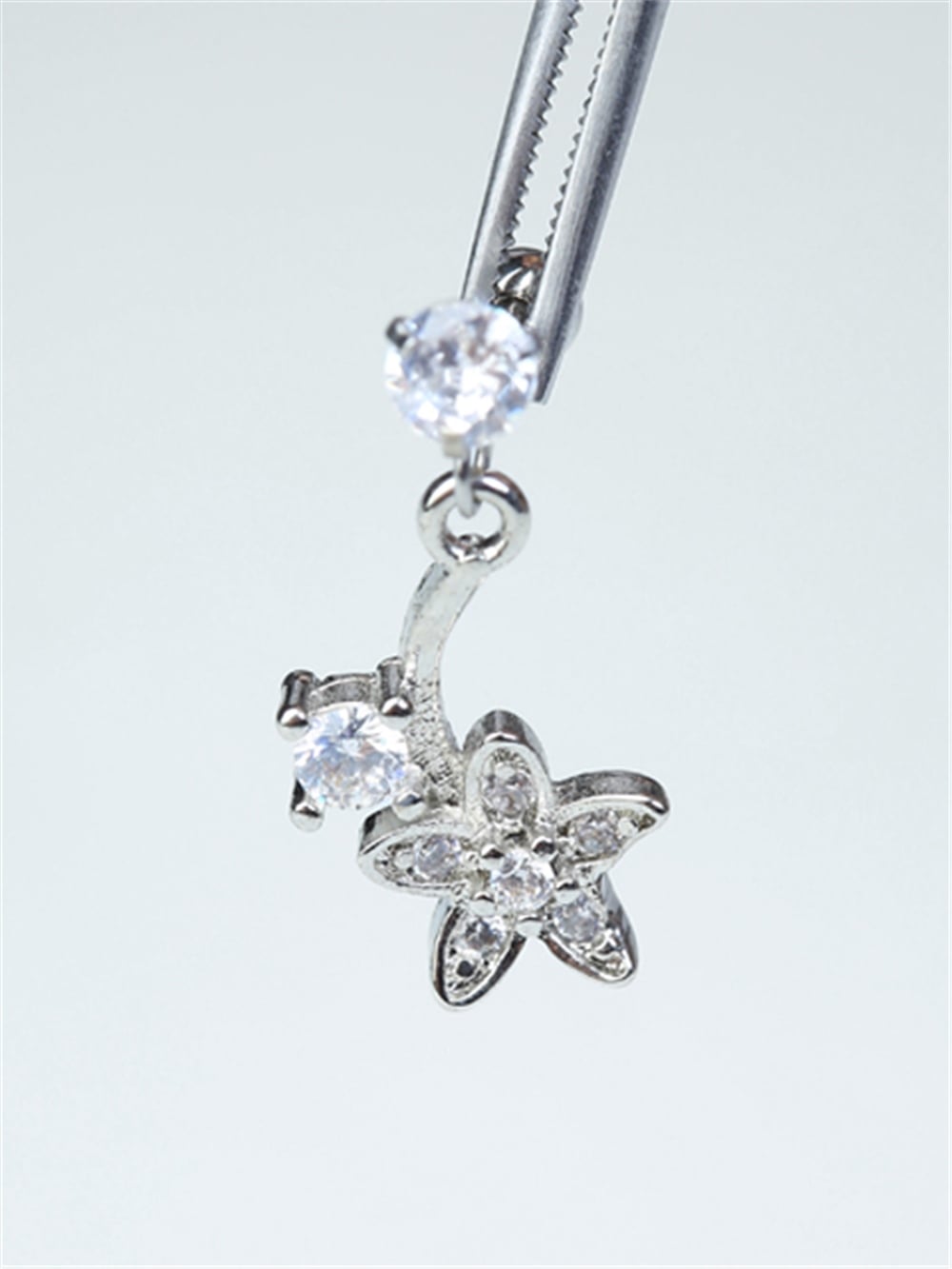 Avize Çiçek Silver Piercing