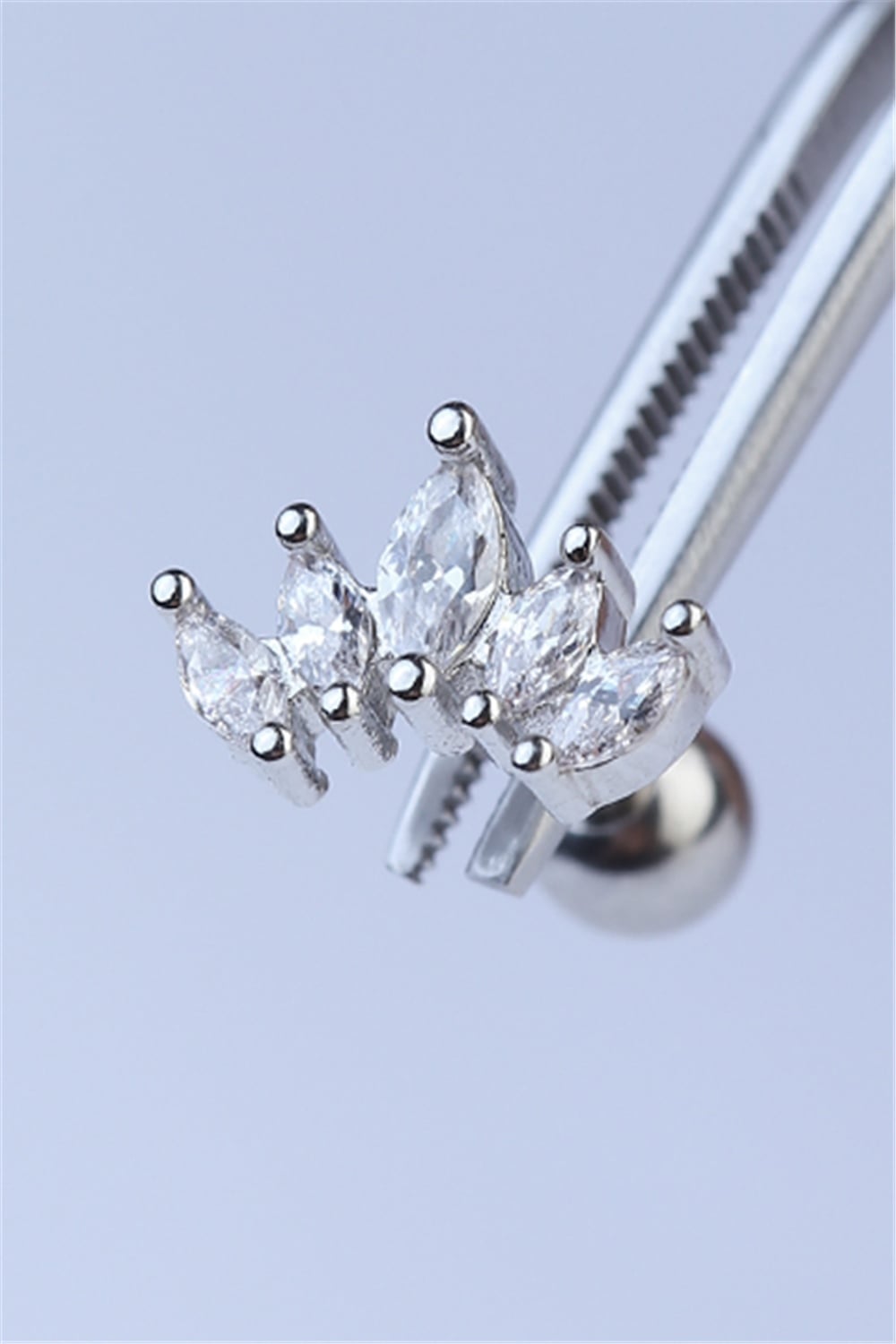 Beşli Markiz Toplu Silver Piercing