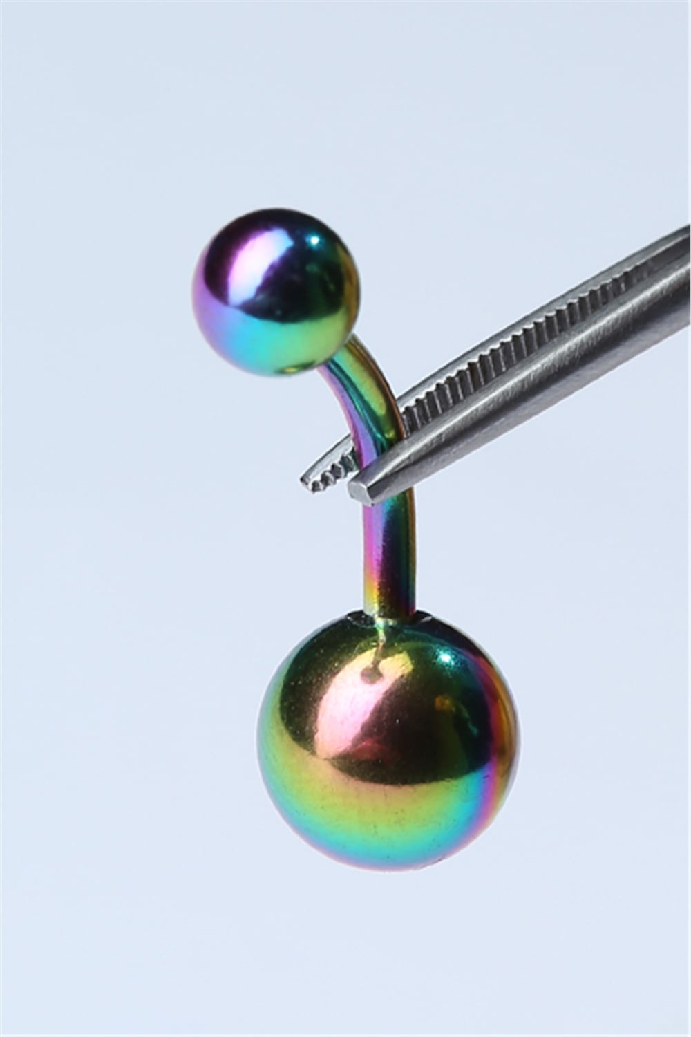 Düz Göbek Hologram Piercing