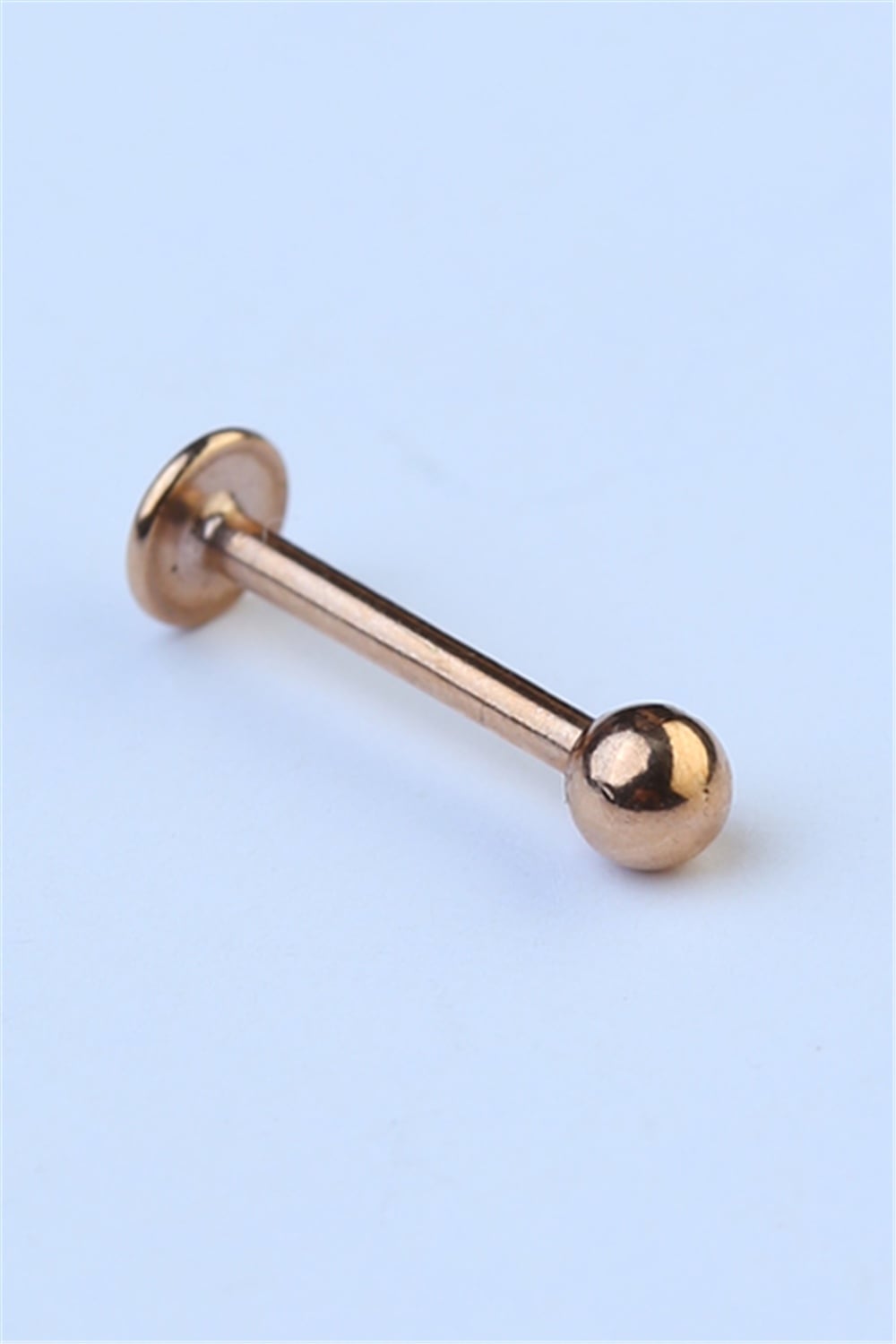Düz Labret Rose Gold Piercing