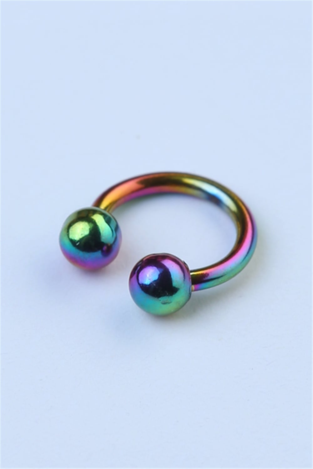 Düz Yarımay Hologram Piercing