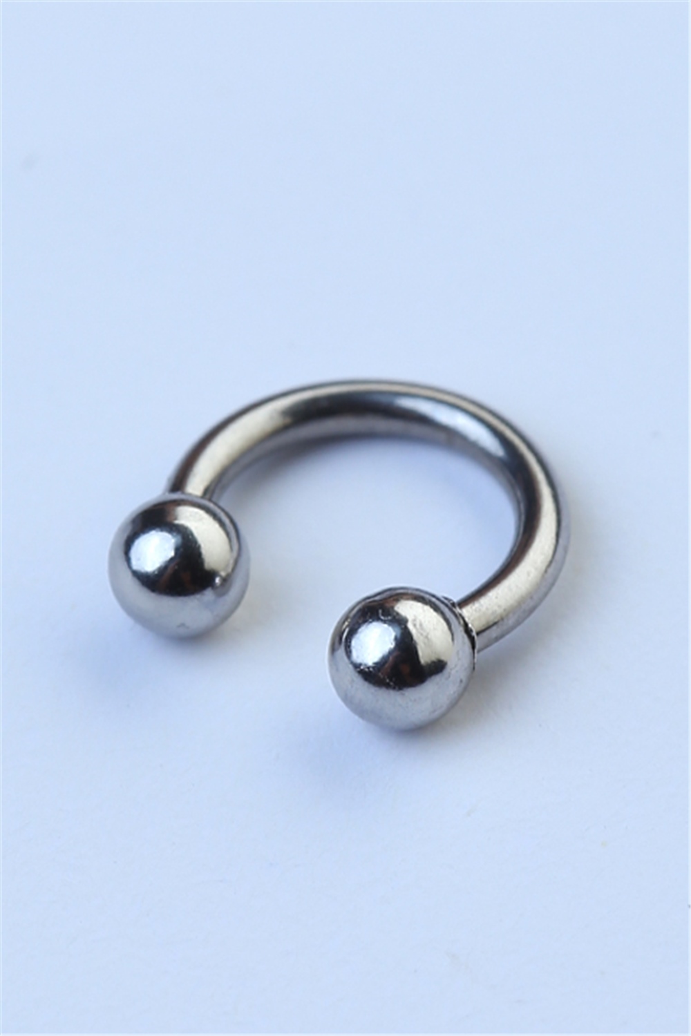Düz Yarımay Silver Piercing