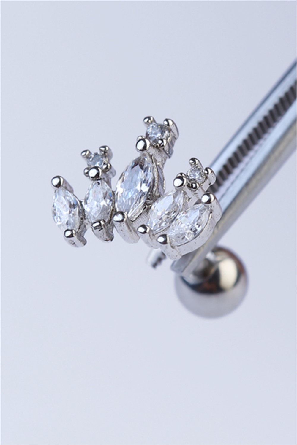Lüks Beşli Markiz Silver Piercing