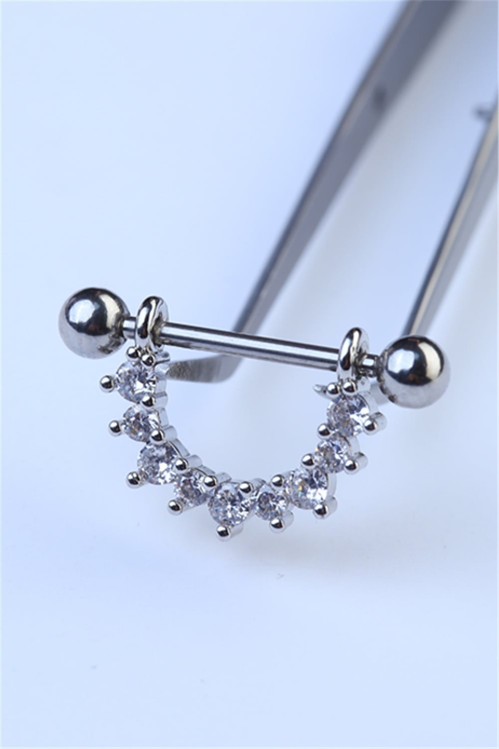 Nipple Sallantı Gerdan Silver Piercing