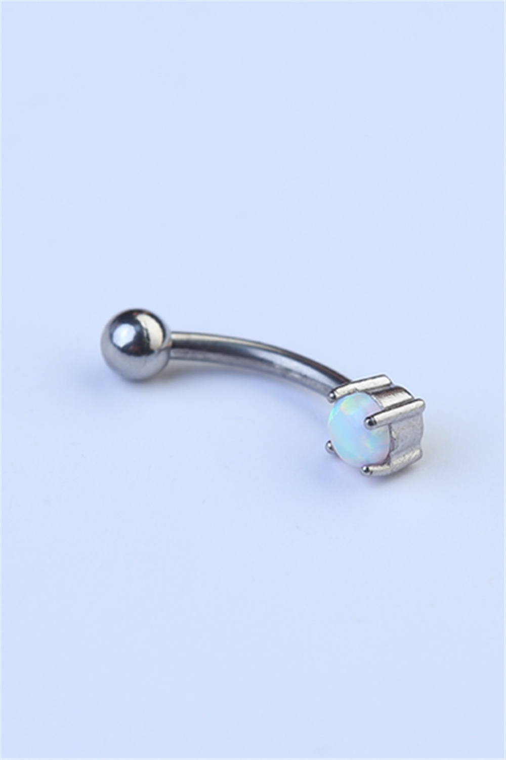 Opal Taşlı Kaş & Rook Silver Piercing