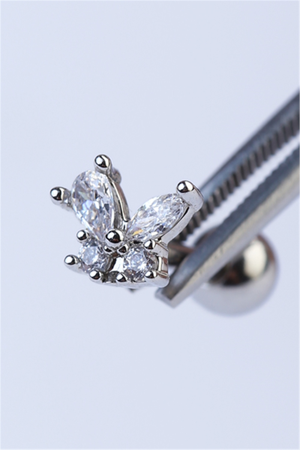 Sabit Kelebek Silver Piercing