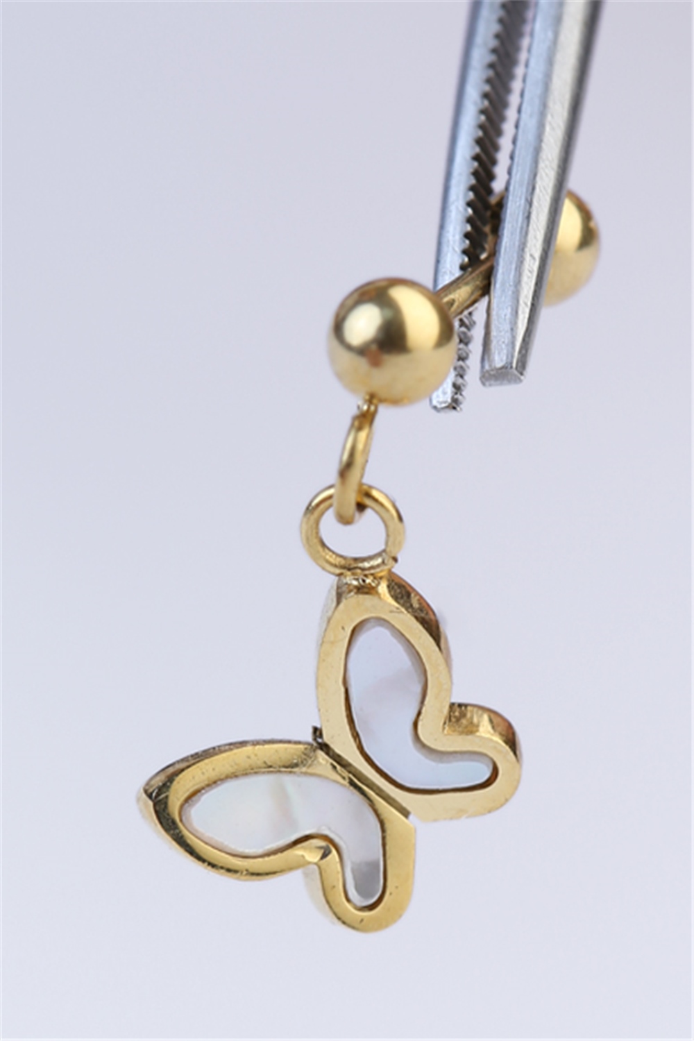 Sallantı Kelebek Gold Piercing