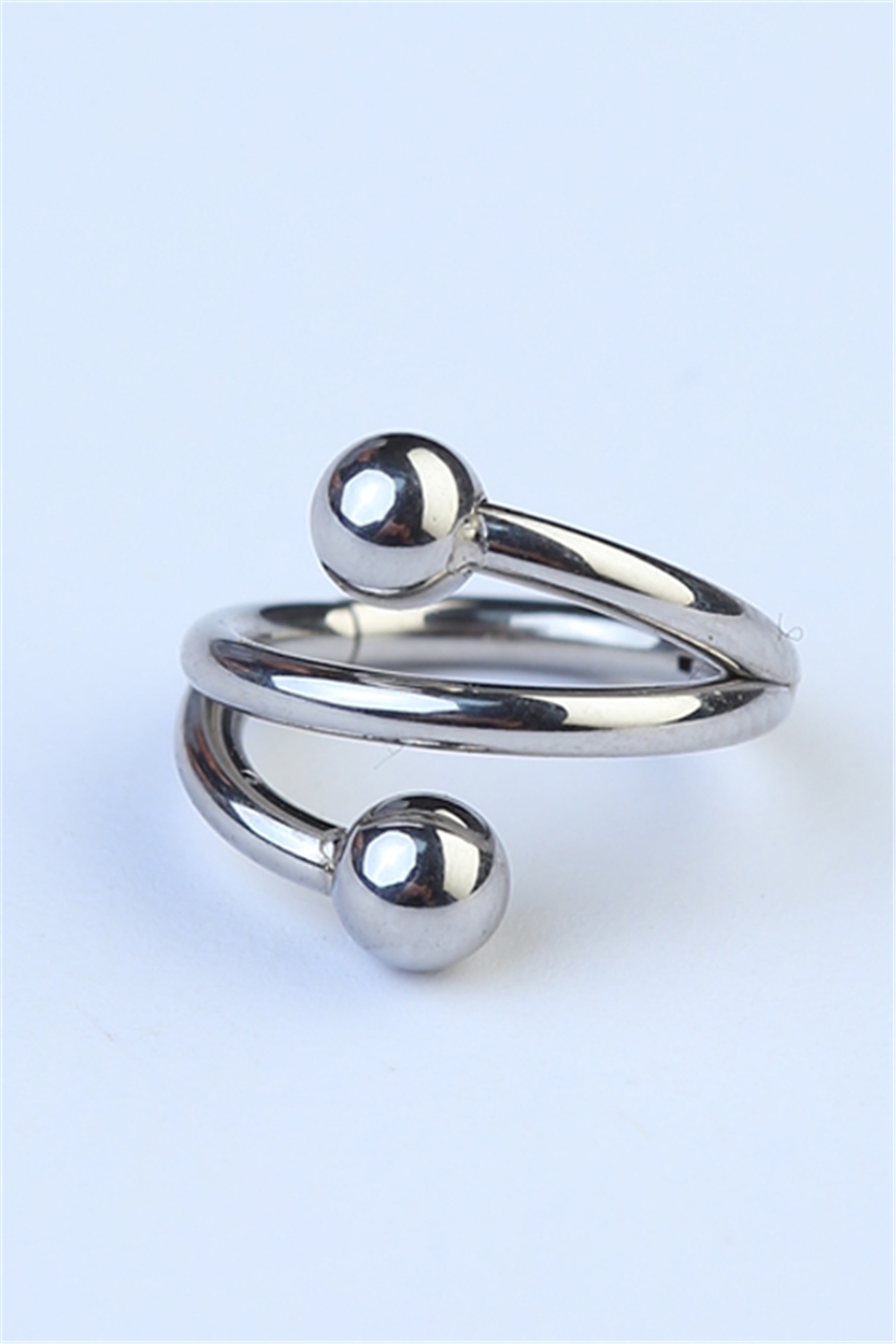 Sarmal Gizli Kilit Halka Silver Piercing
