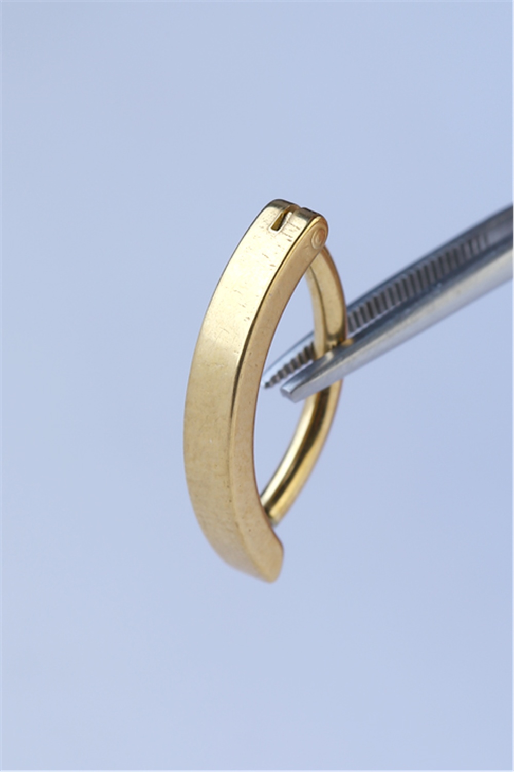 Tam Tur Elips Göbek Gold Piercing