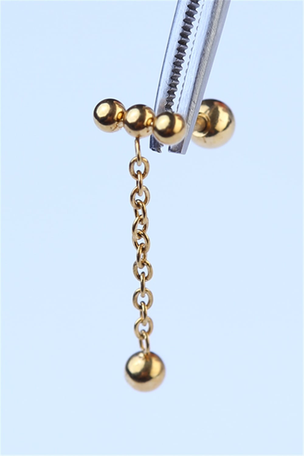Üç Top Sallantı Gold Piercing
