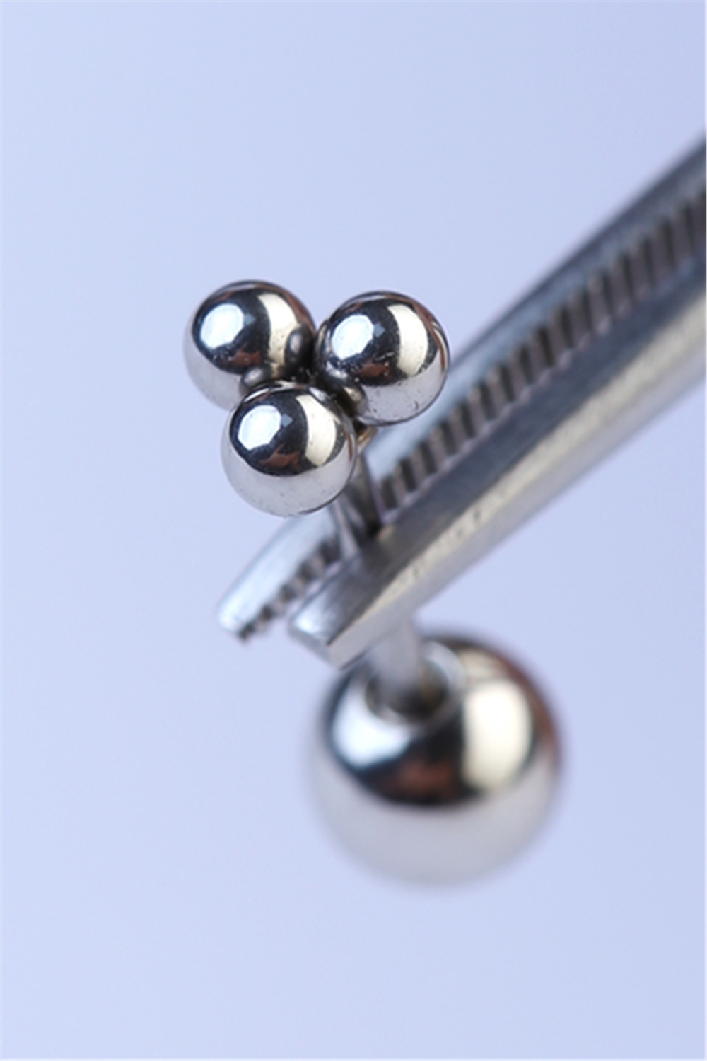 Üç Top Silver Piercing