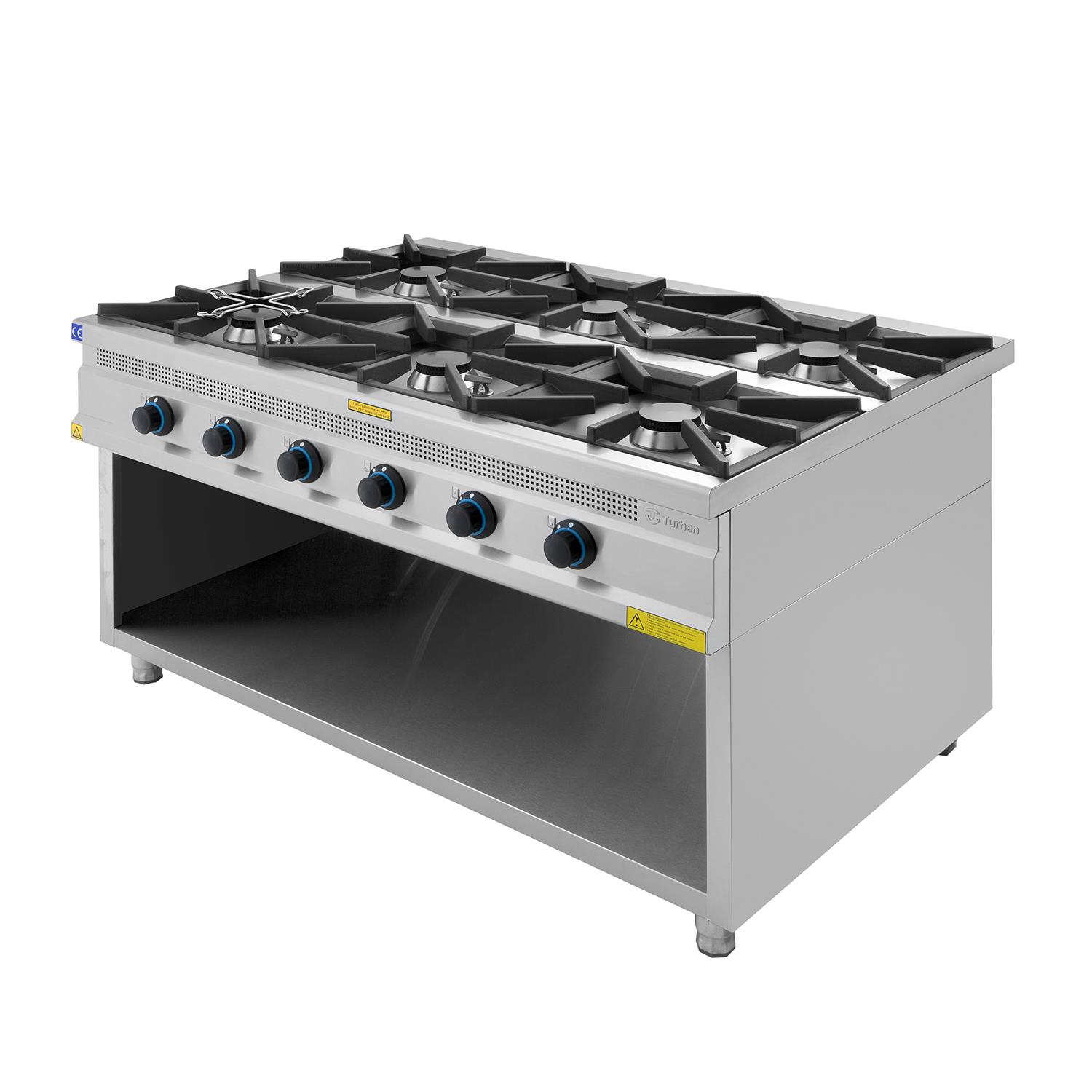 6 Lı Gazlı Ocak (Tab.Raf.Etr.Açık)