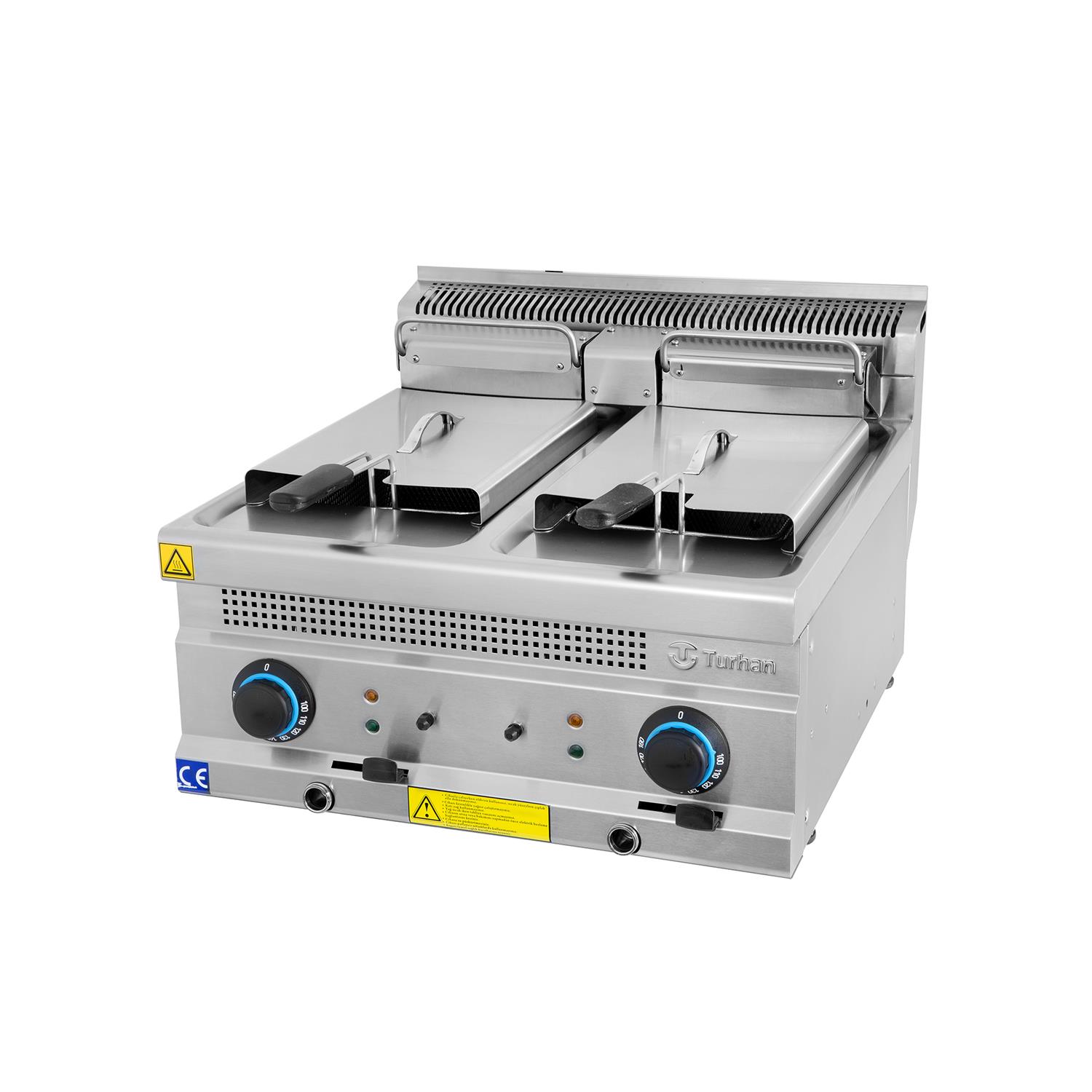 60 Lık Çiftli Elektrikli Fritöz