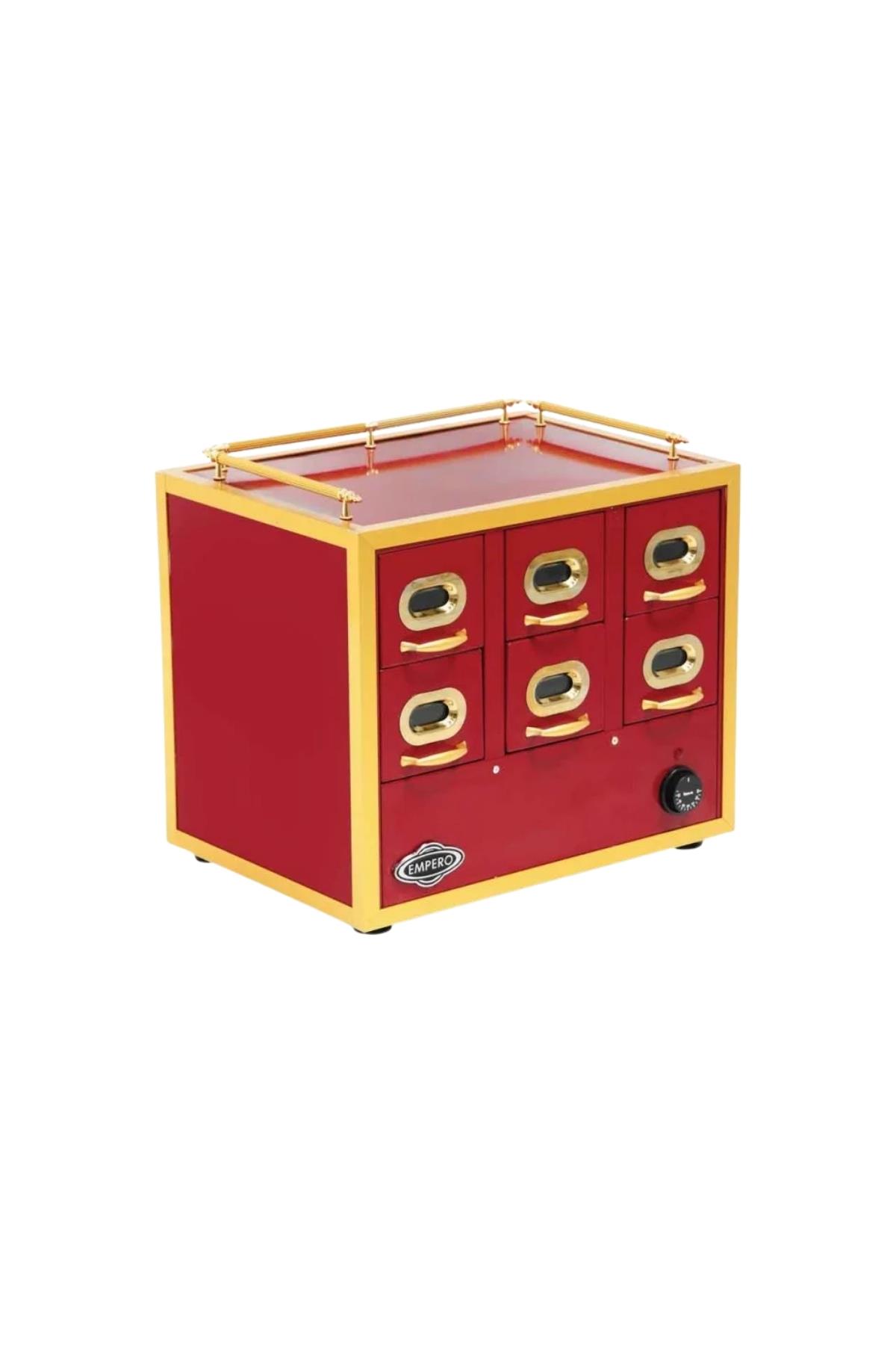 6 Çekmeceli Isıtmalı Kuruyemiş Ünitesi EMP.KU.02