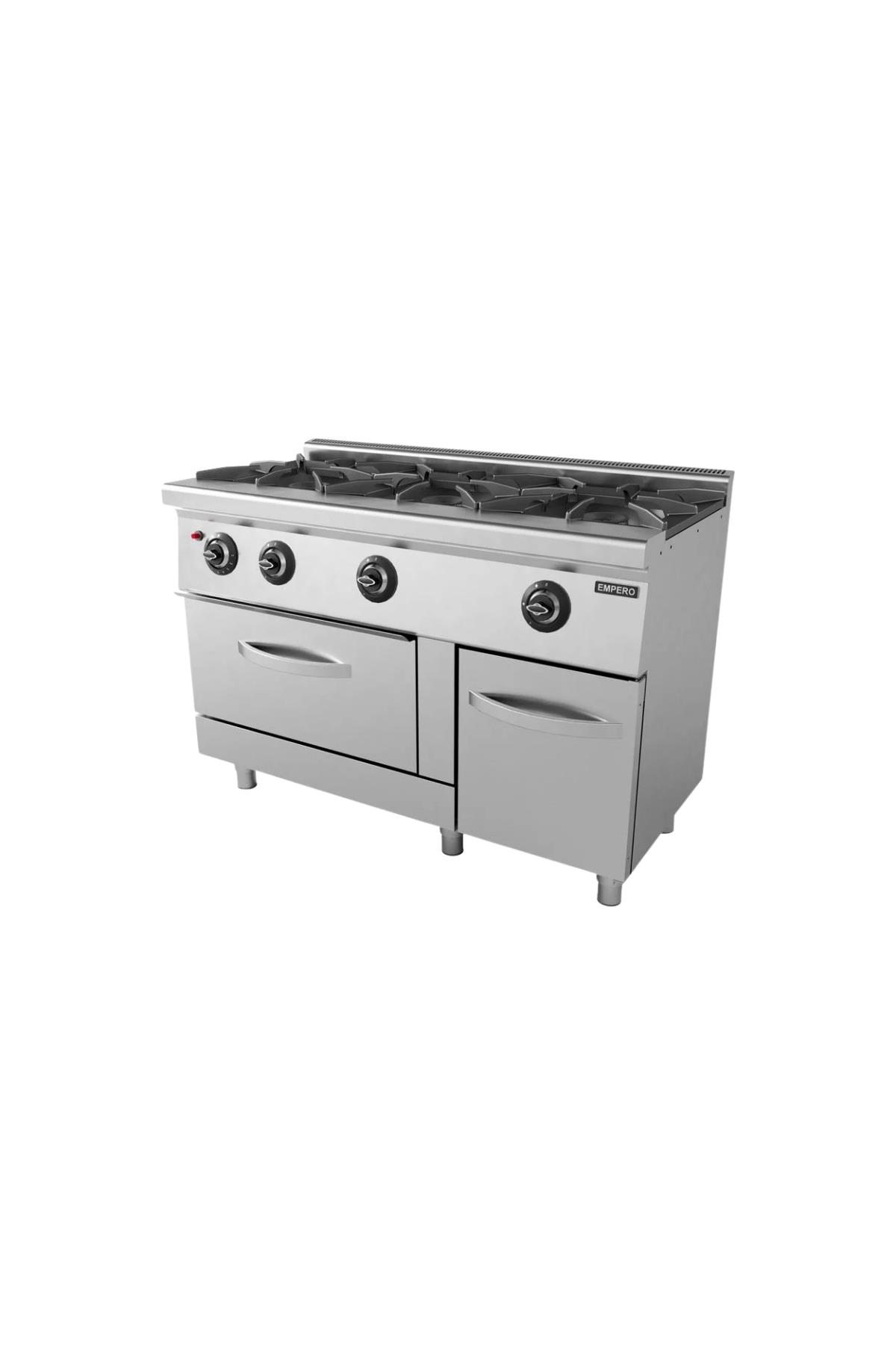 Gazlı Ocak 3 Brülörlü-Kuzineli EMP.6KG031