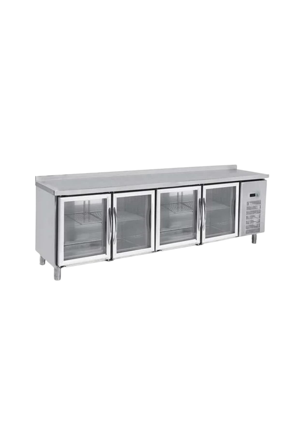 Camlı Tezgah Tipi Buzdolabı 4 Kapılı EMP.255.70.03-CLS