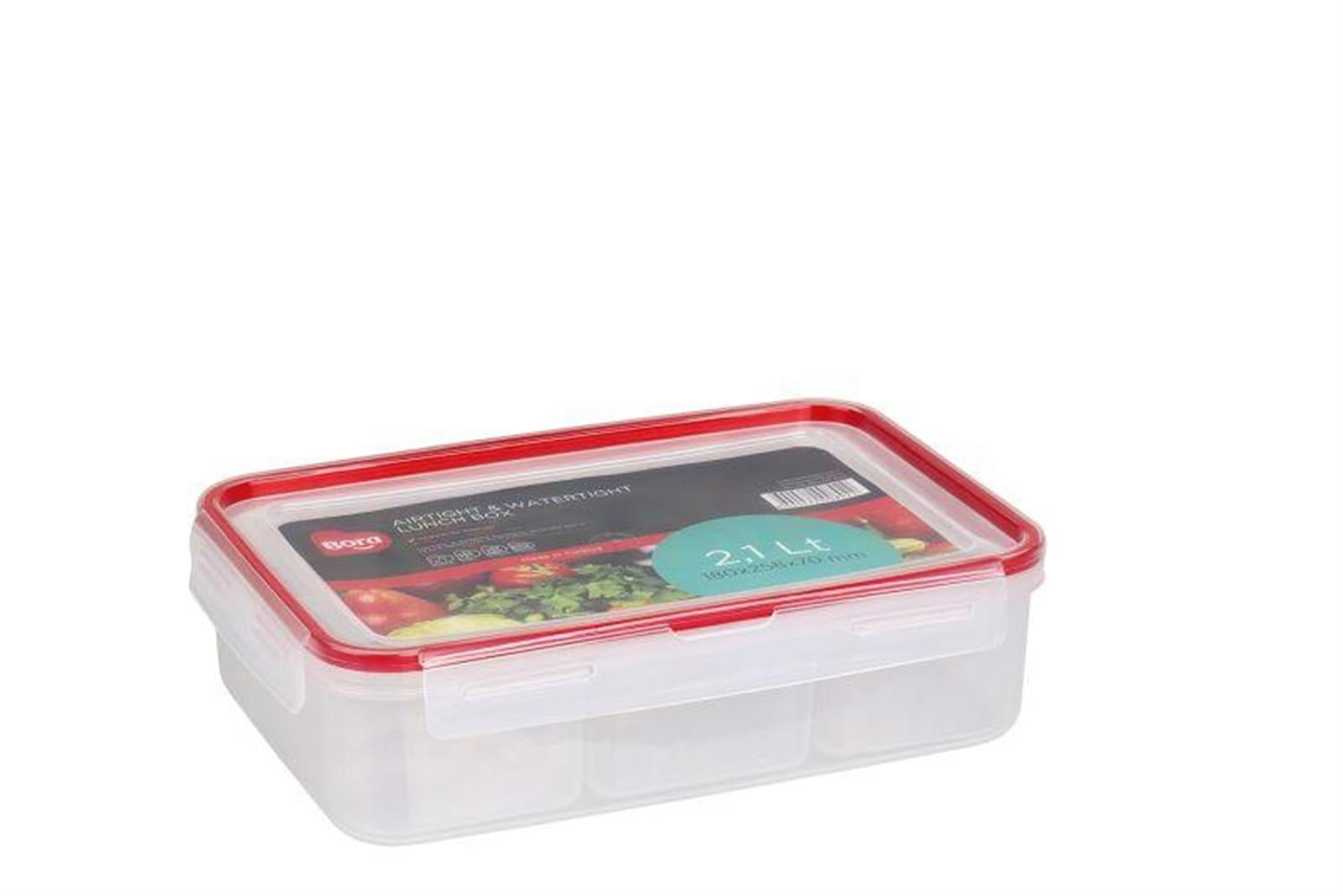 Bora Plastik Click Dikdörtgen Bölmeli 2,1 Lt BO892