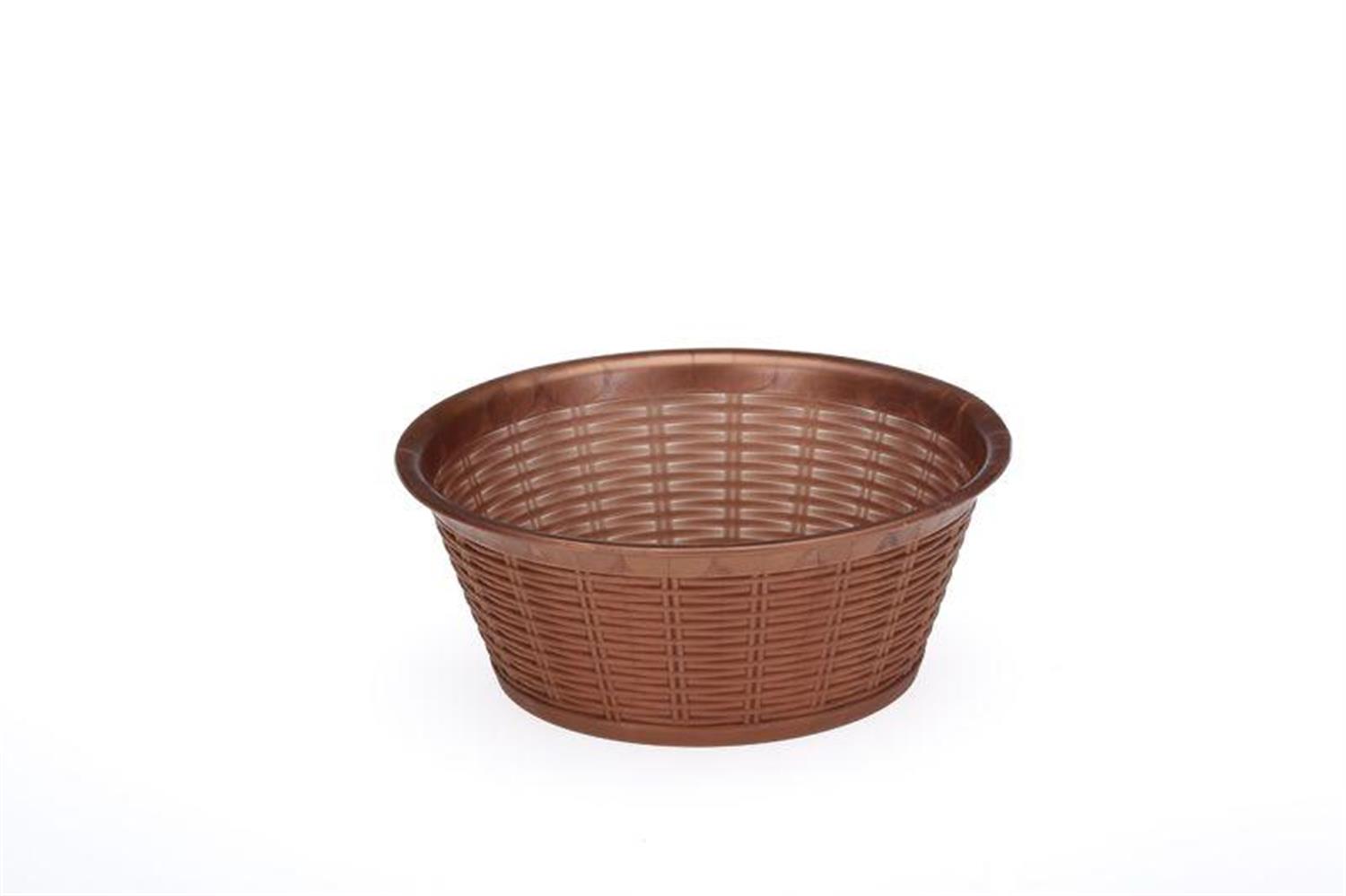 Bora Plastik Hasır Desenli Ekmek Sepeti Yuvarlak No:1 BO659