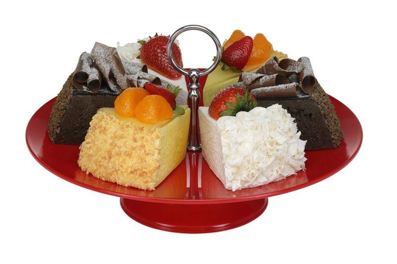 Corona Professional Gastronomi Teşhir Tepsisi Ayaklı Yuvarlak PC - 30 cm BO384