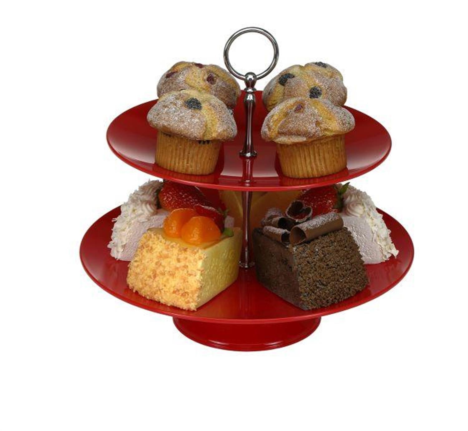 Corona Professional Gastronomi Teşhir Tepsisi 2'li Yuvarlak PC - (25+30) cm BO388