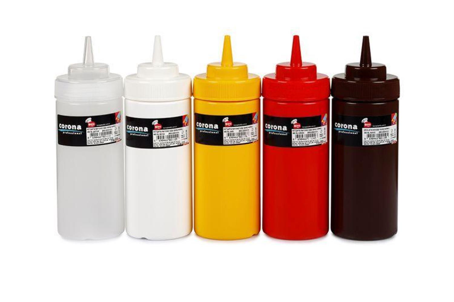 Corona Professional Ketçap&Mayonez Şişe Geniş Kapaklı – Şeffaf 450 ml BO2111