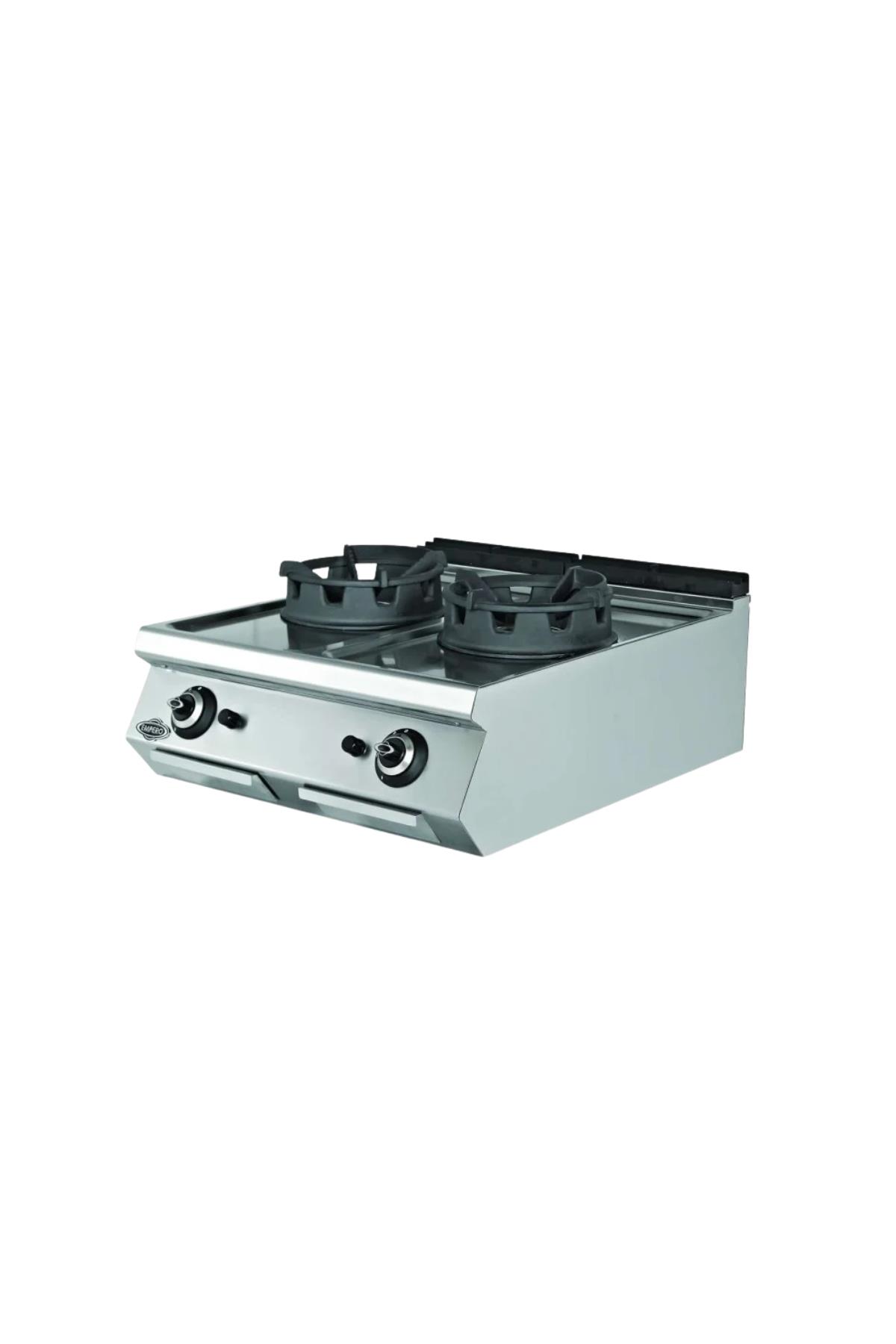 Gazlı Wok Ocağı 2 Brülör EMP.PLS.7WK020