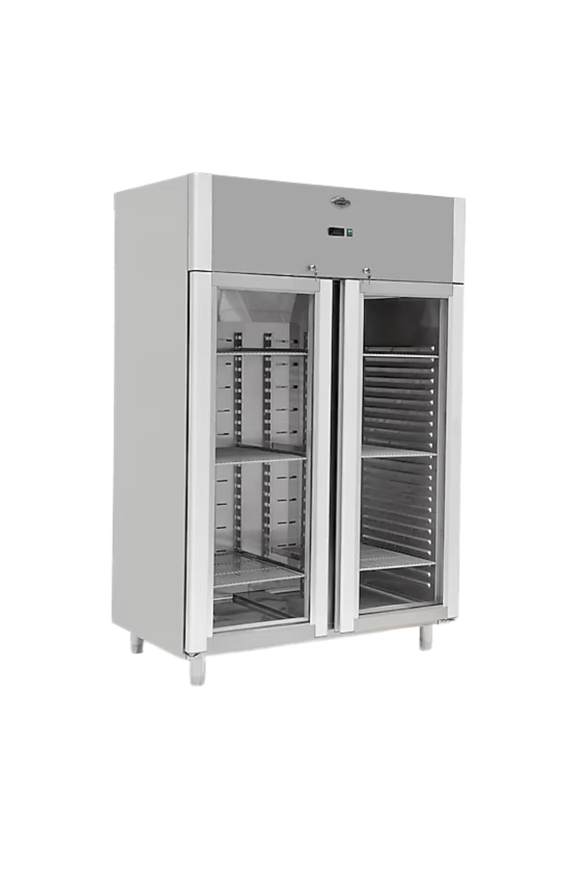 Cam Kapı Dik Tip Buzdolabı Çift Kapılı EMP.140.80.03