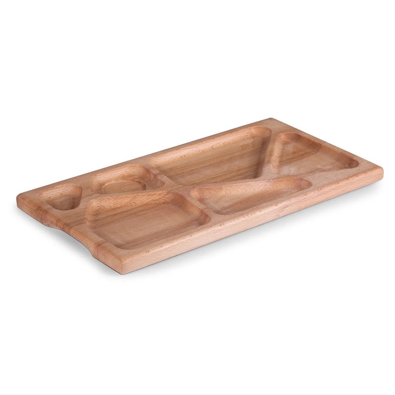 Geometrık Sunumluk 20X38 Cm (Kayın)