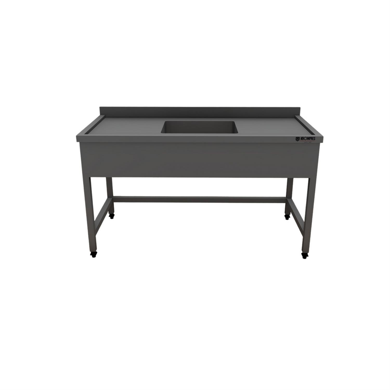 Krompres Tek Evyeli Tezgah KTEVT01