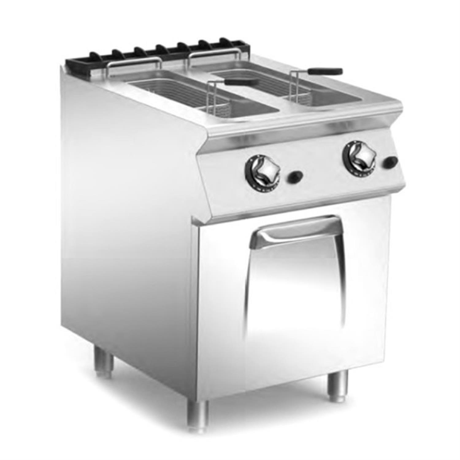 Mareno 10+10lt Kapasiteli Çift Tanklı Gazlı Fritöz NF76G10