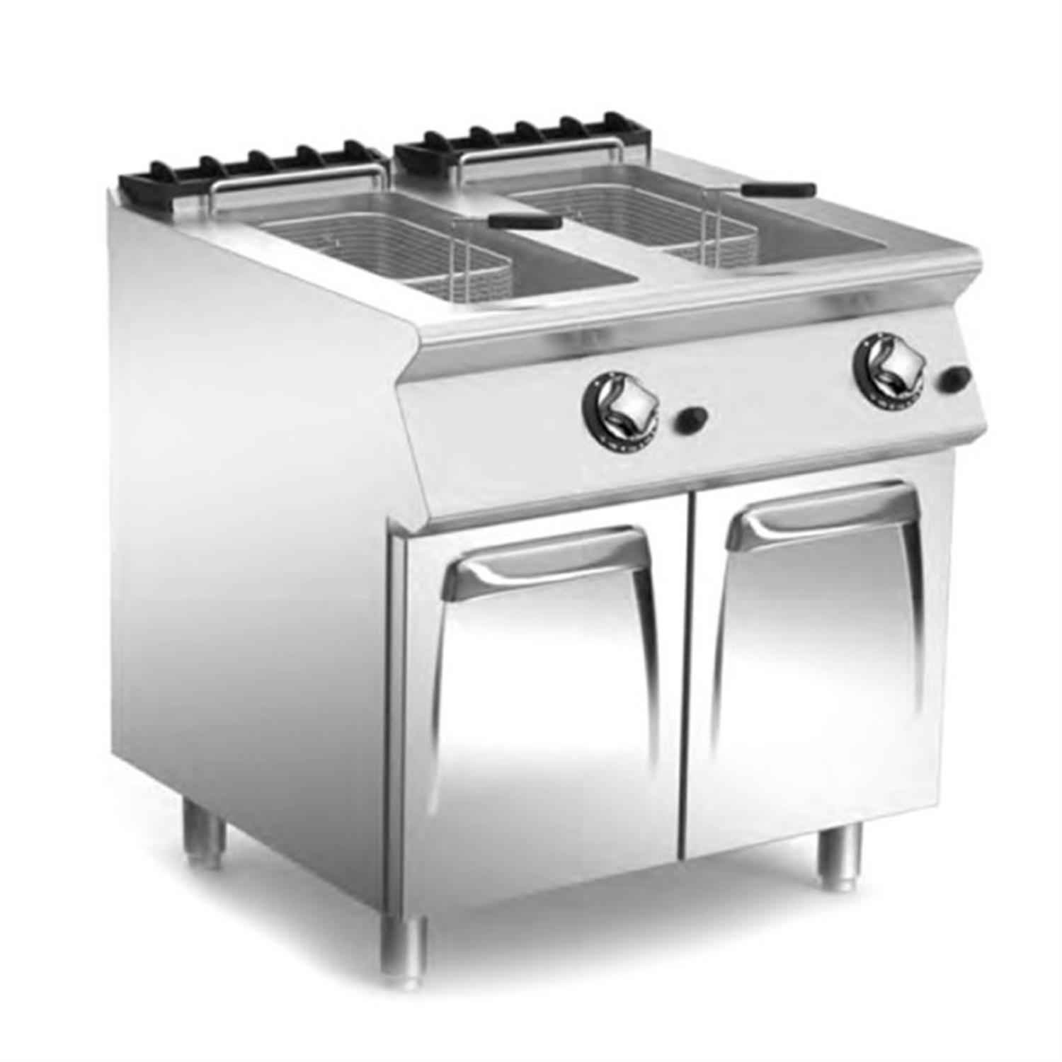 Mareno 15+15lt Kapasiteli Çift Tanklı Gazlı Fritöz NF78G15