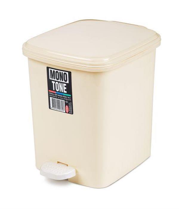 Mono Tone Pedallı Çöp Kovası Köşeli No:1 - 5 Lt BO639