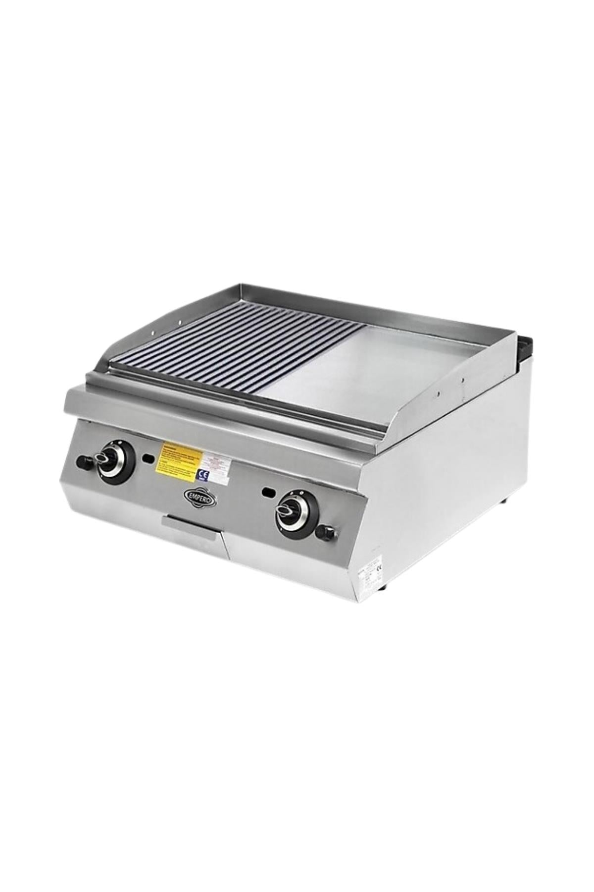 Gazlı Izgara-Düz+Oluklu Krom Pleyt EMP.PLS.9IG022-K