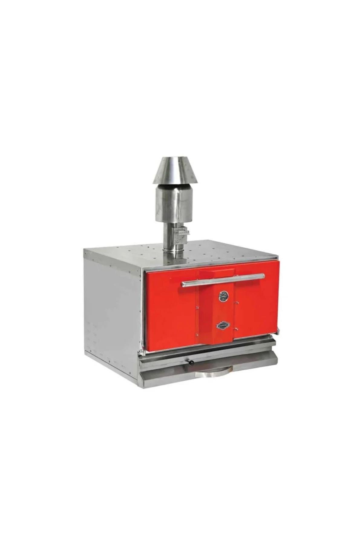 Profesyonel Kömürlü Fırın Kırmızı EMP.PKF-50-K