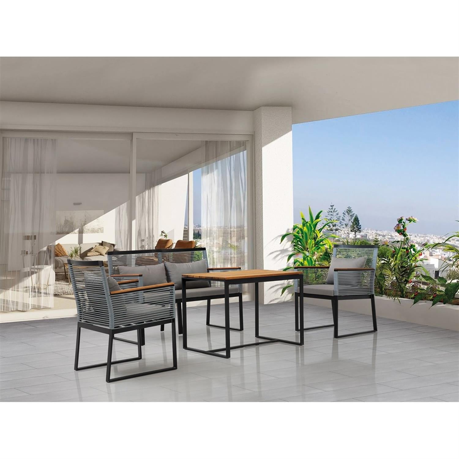 Arya Balcony Set 2+1+1+Ct