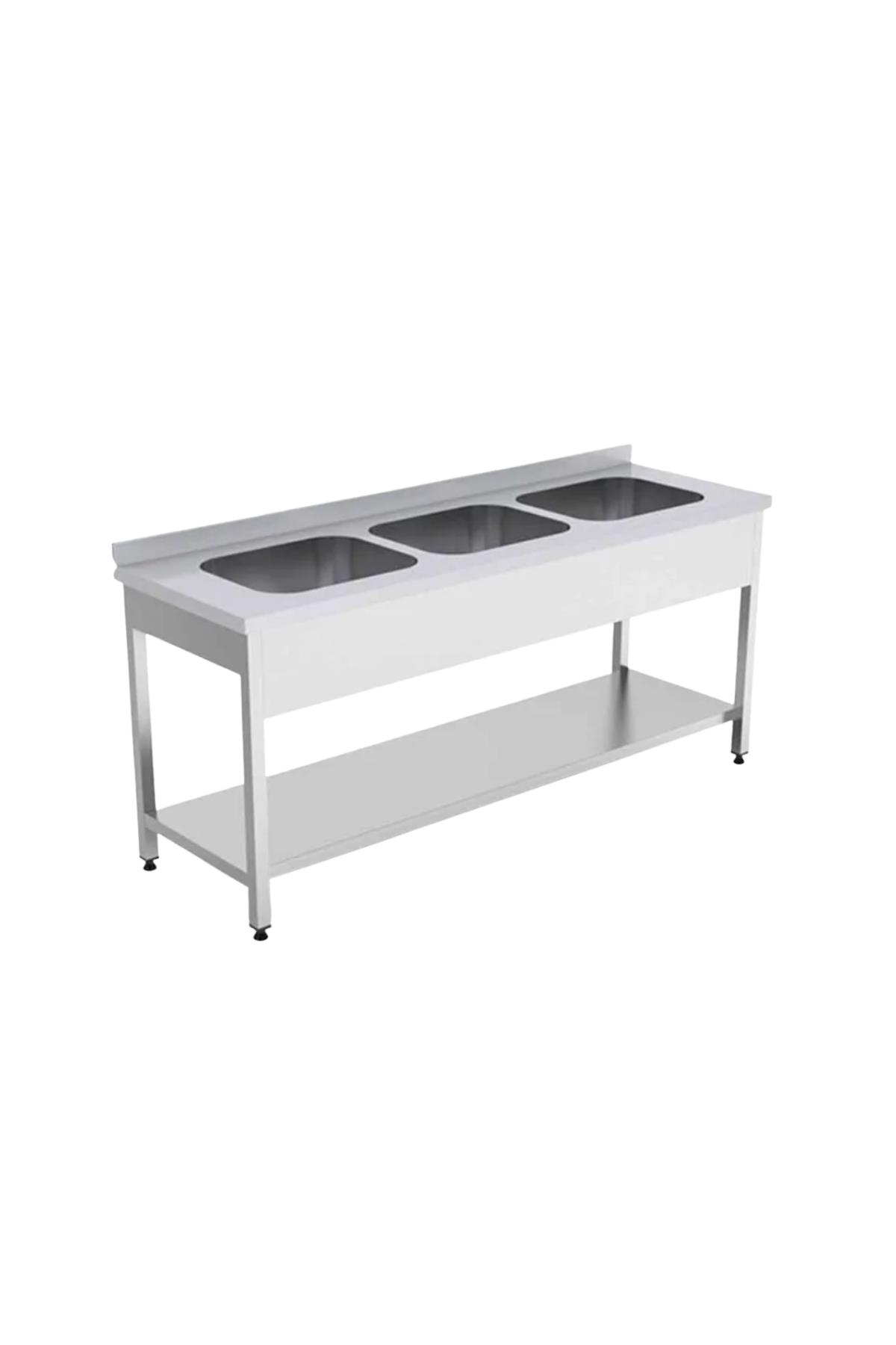 3 Evyeli Alt Raflı Tezgah  EMP.E.61885-3ET