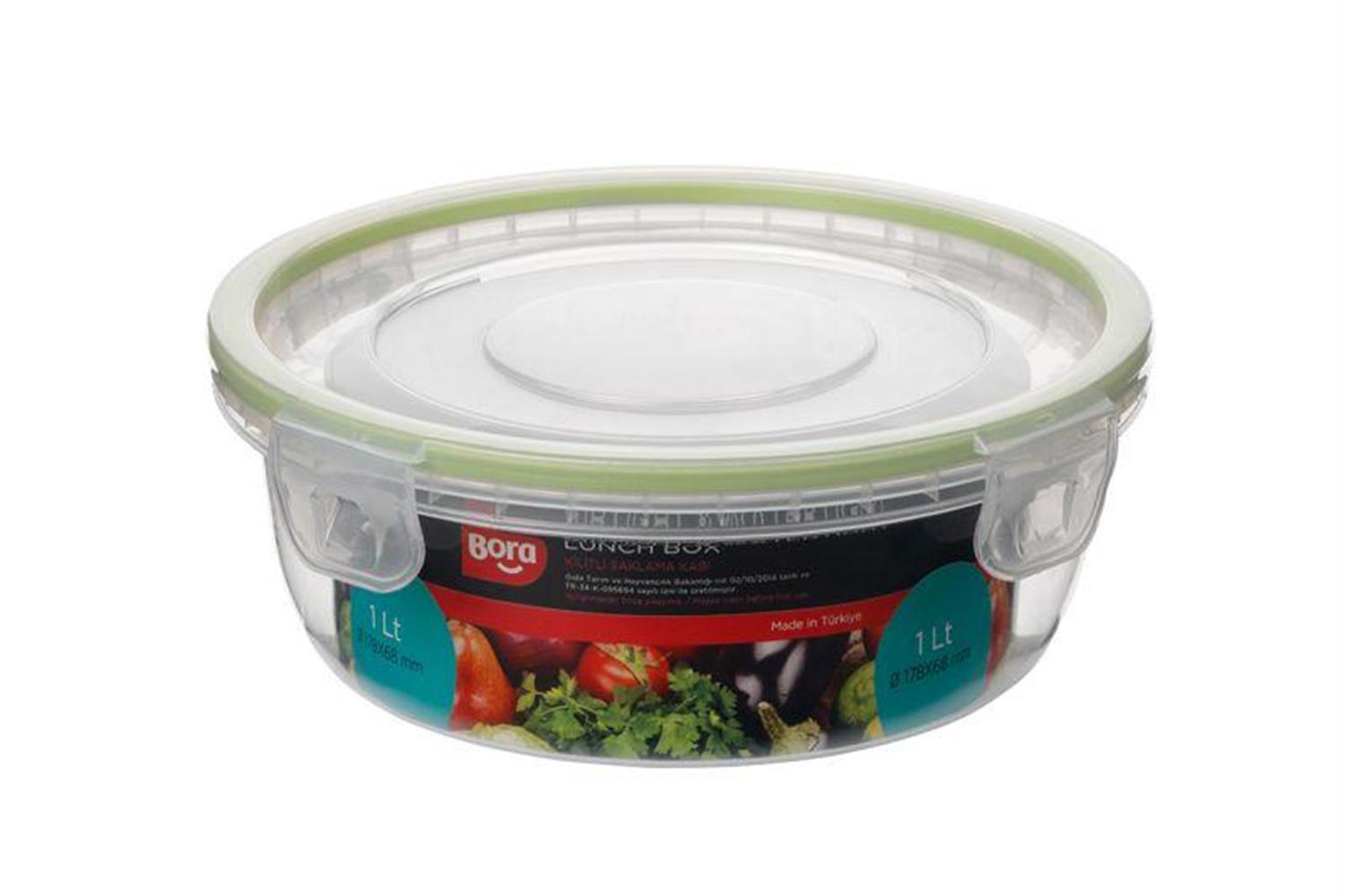 Bora Plastik Click Yuvarlak 1 Lt BO825