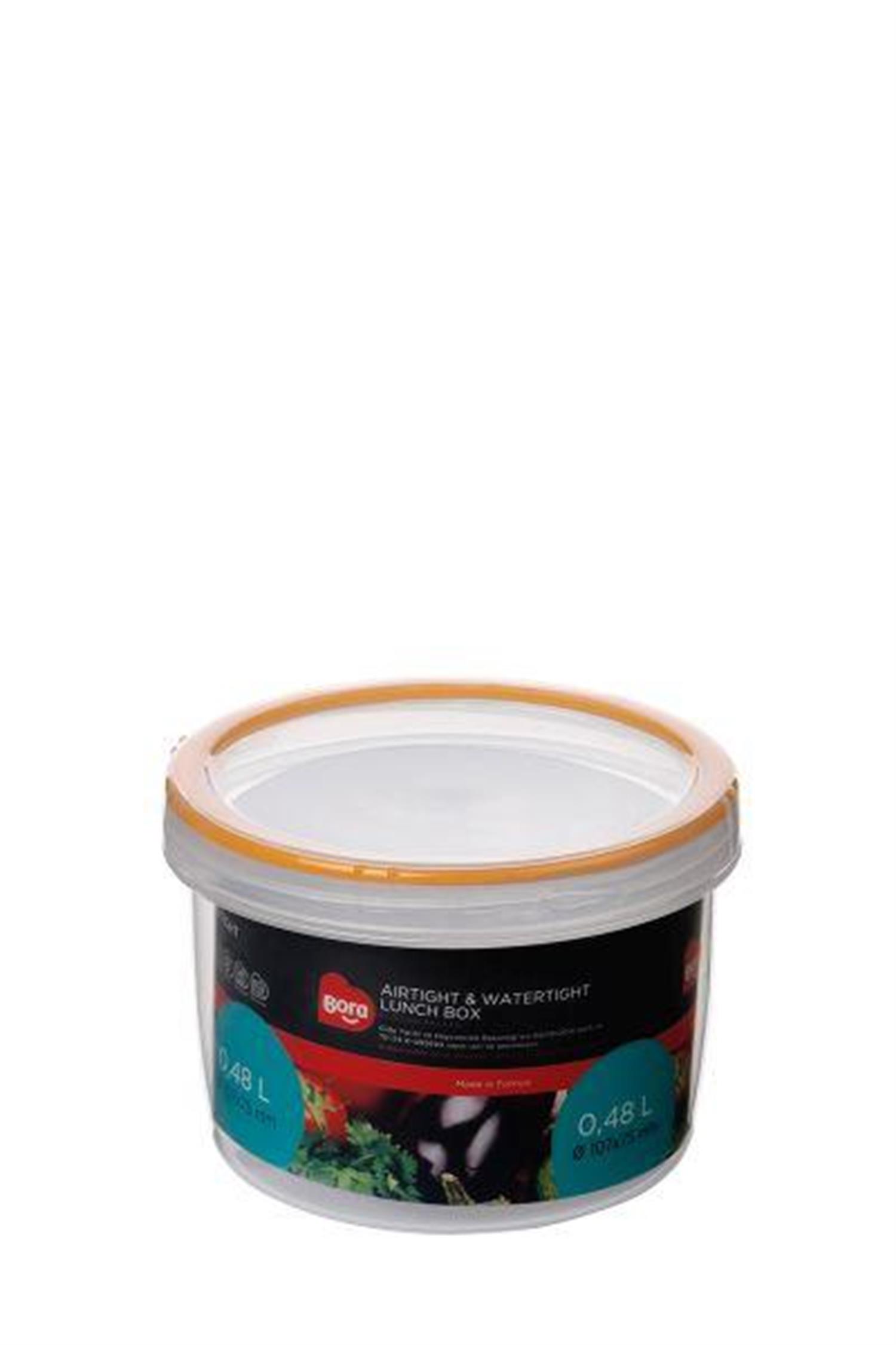 Bora Plastik Contalı Vidalı Saklama Kabı No:4 - 0,48 Lt