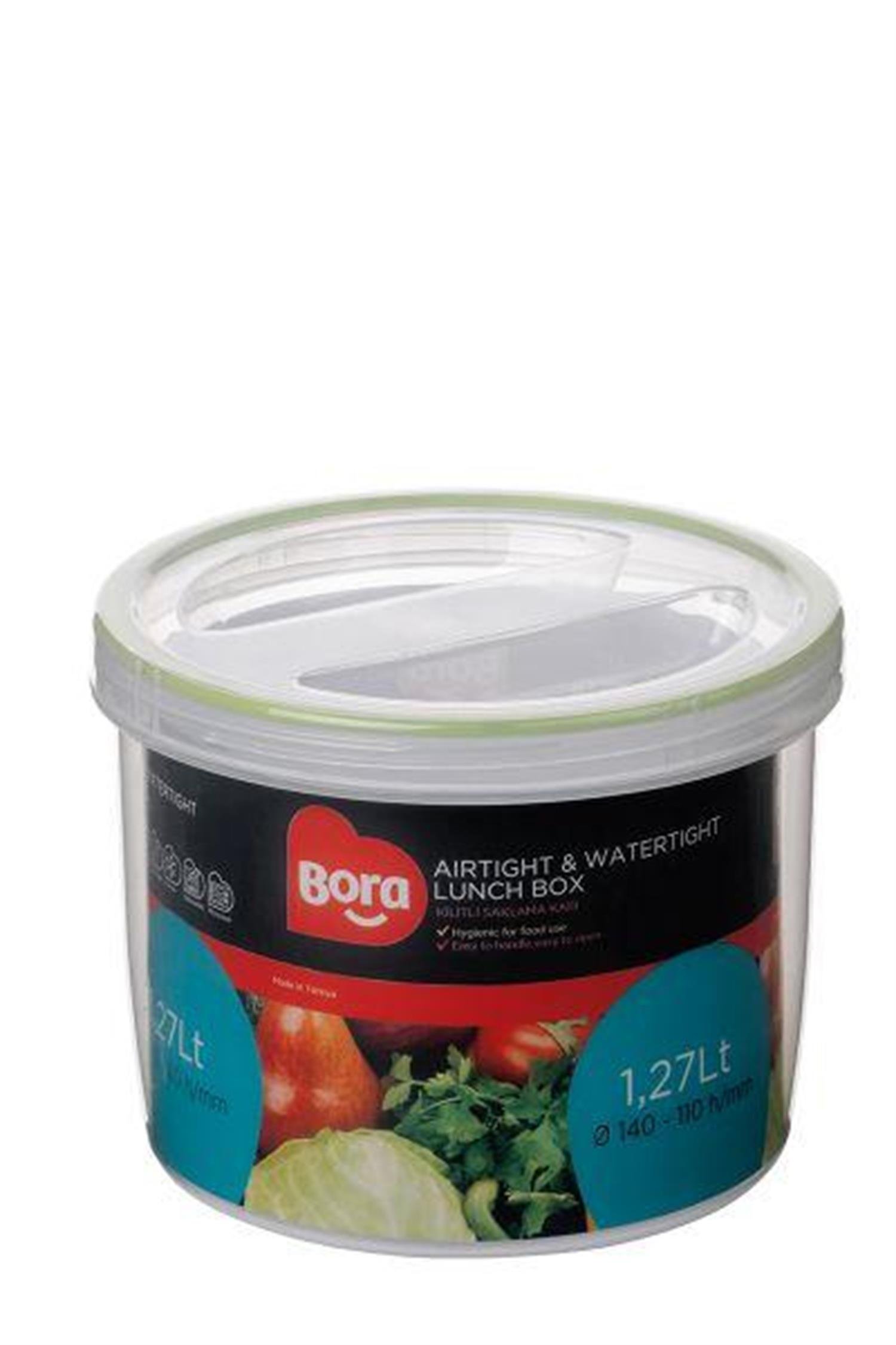 Bora Plastik Contalı Vidalı Saklama Kabı No:10 - 1,27 Lt