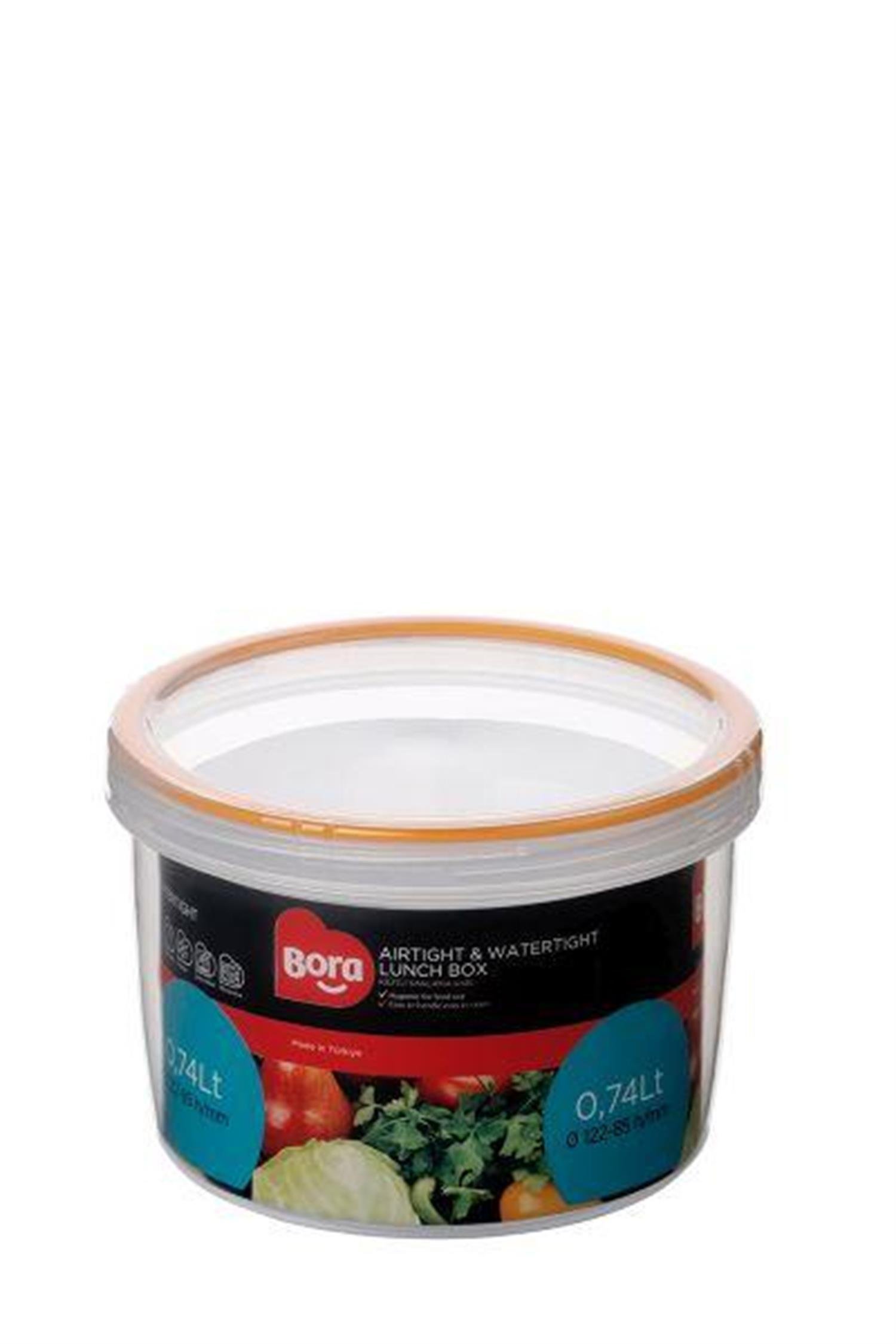 Bora Plastik Contalı Vidalı Saklama Kabı No:7 - 0.74 Lt